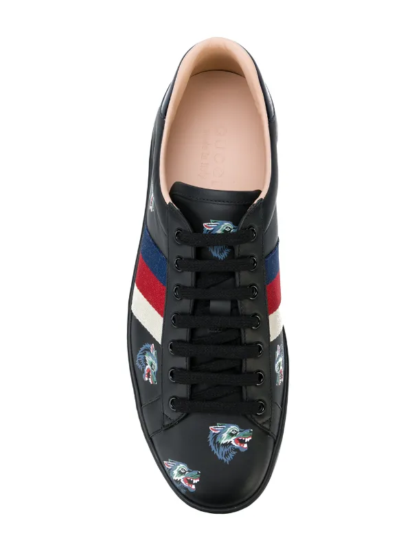 gucci ace wolf sneakers