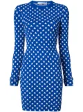 Givenchy star print fitted mini dress - Blue
