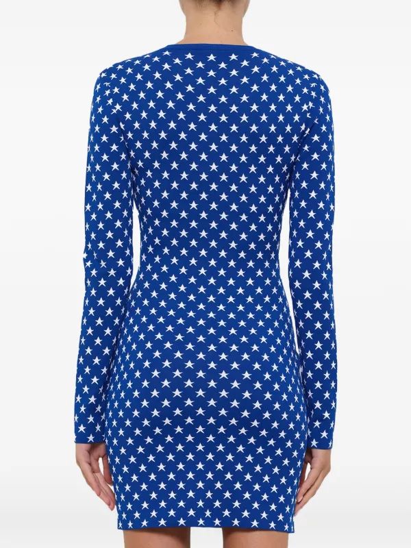 blue givenchy dress Givenchy Women's Dress in Knit With Flounces - Aqua Marine