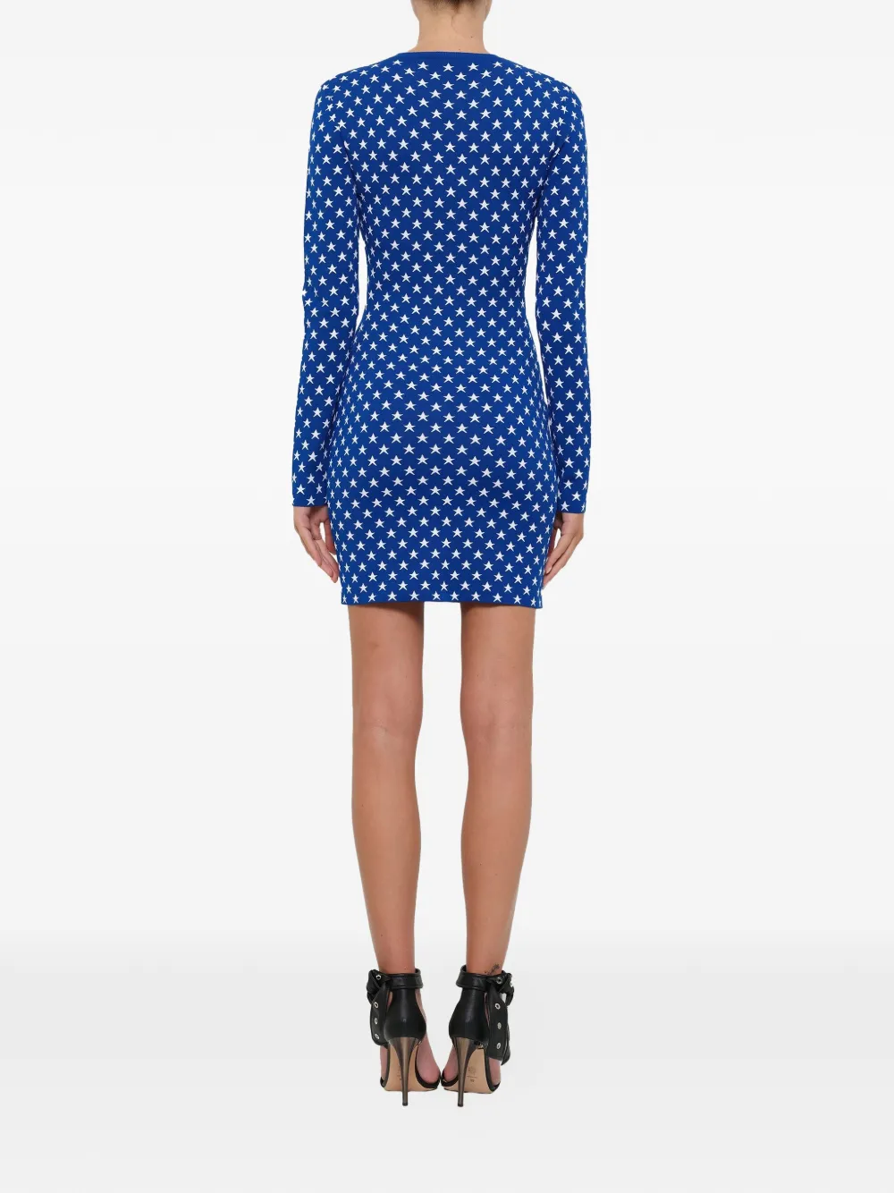  Givenchy Minikleid Mit Stern Print   Blau 