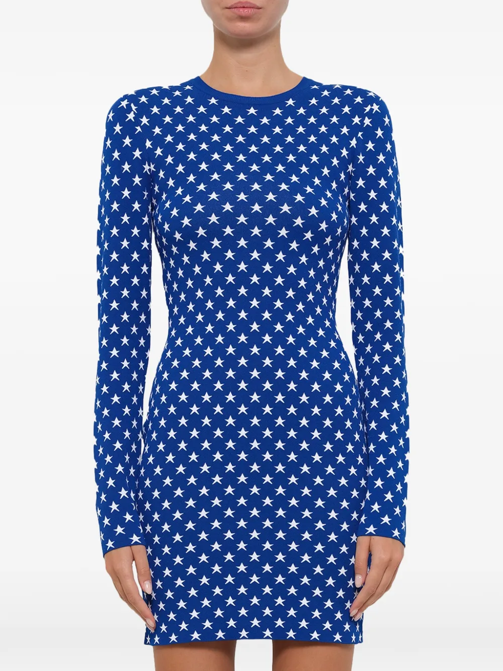  Givenchy Minikleid Mit Stern Print   Blau 
