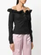 Marques'Almeida off the shoulder ruffle blouse