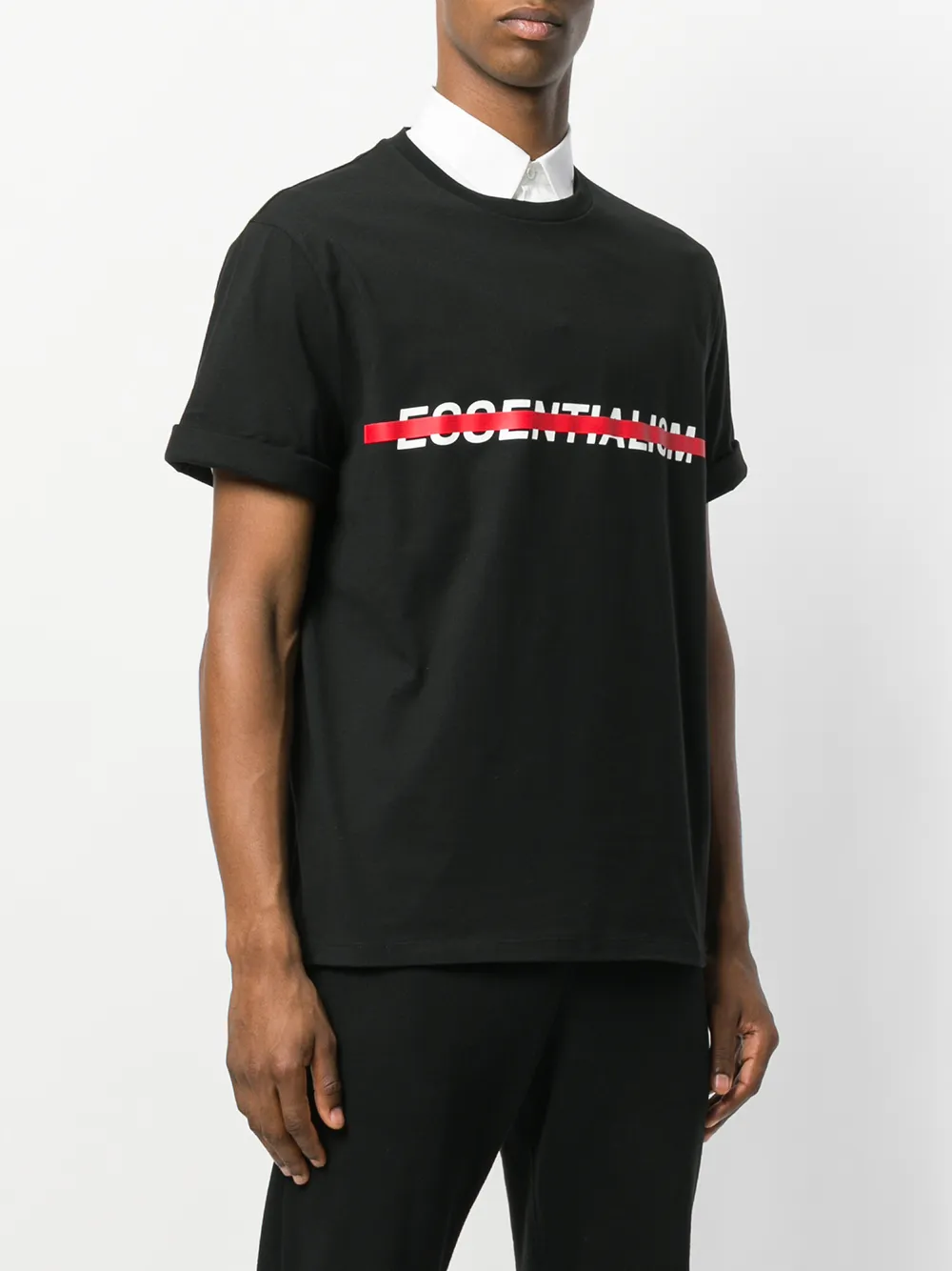  Neil Barrett Camiseta Con Eslogan - Negro 