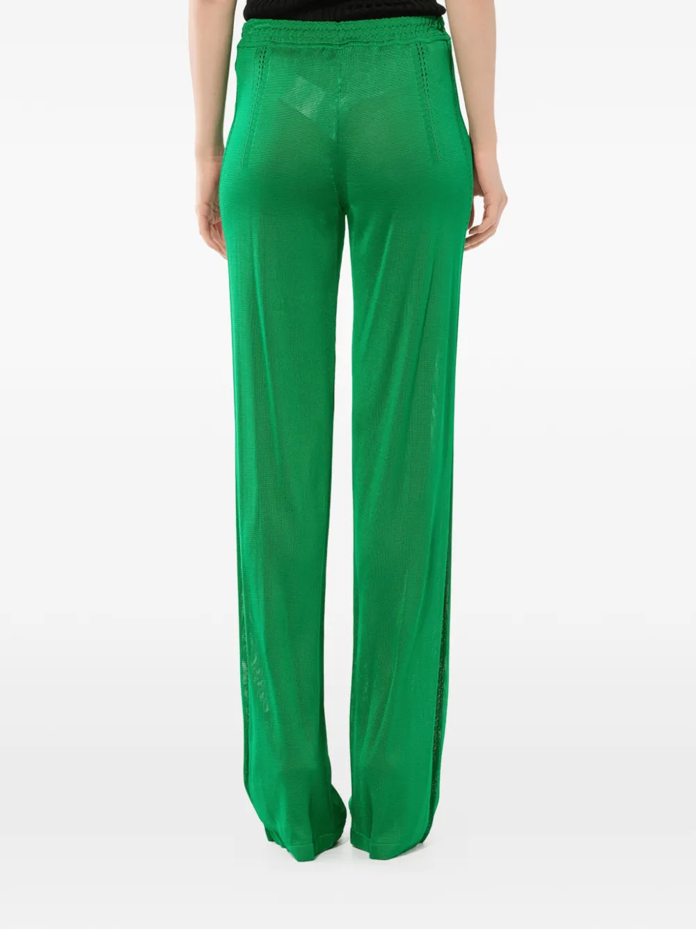 PUCCI straight-leg knit trousers Groen