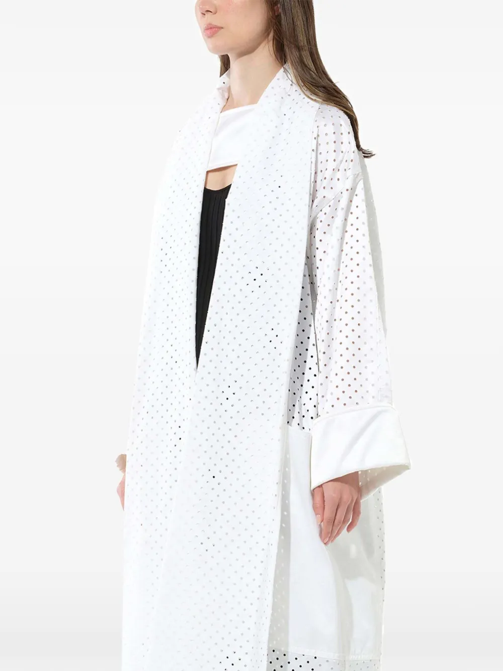  Pucci Mantel In Oversized Passform   Weiß 