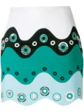 PUCCI embellished colour-block mini skirt - Multicolour