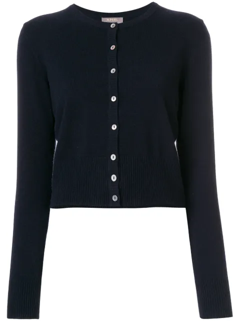 N.Peal cashmere round neck cardigan