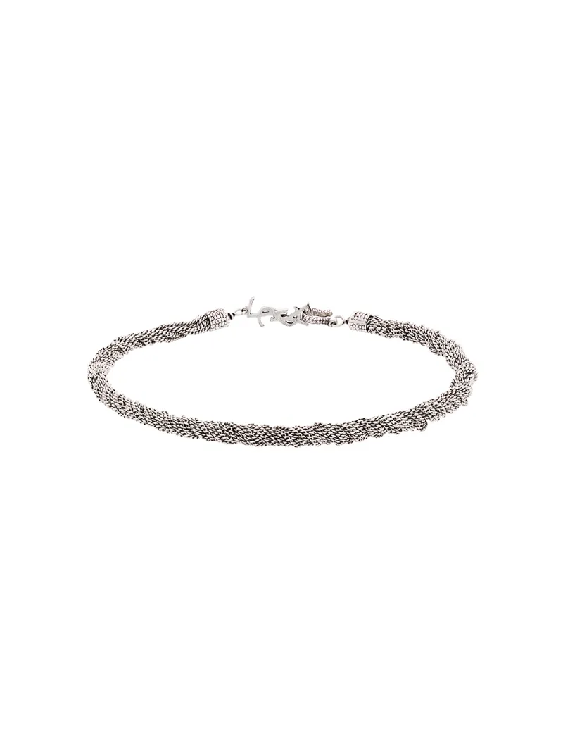 Saint Laurent колье LouLou перекрученного дизайна.