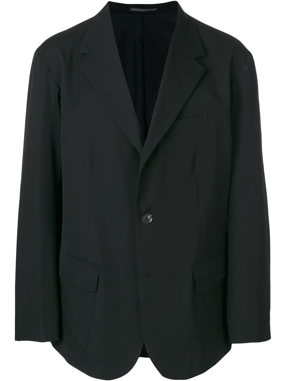 Yohji Yamamoto Giacca asimmetrica - Nero