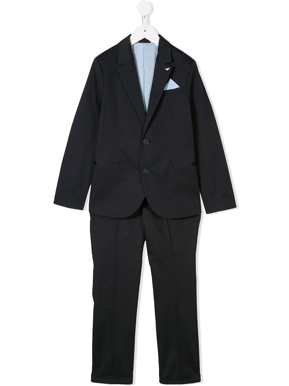 Emporio Ar i Kids formeel tweedelig pak Blauw