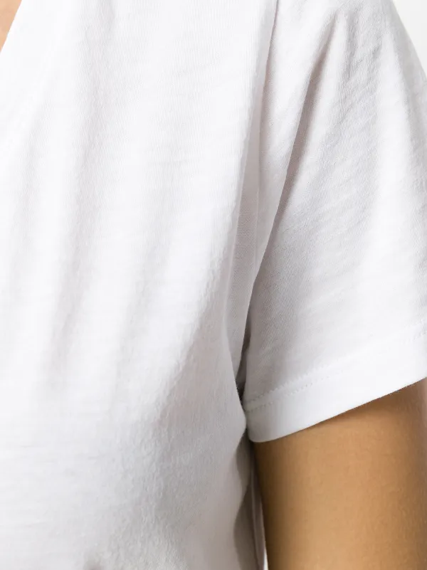 Vince V-neck T-shirt | White | FARFETCH CA