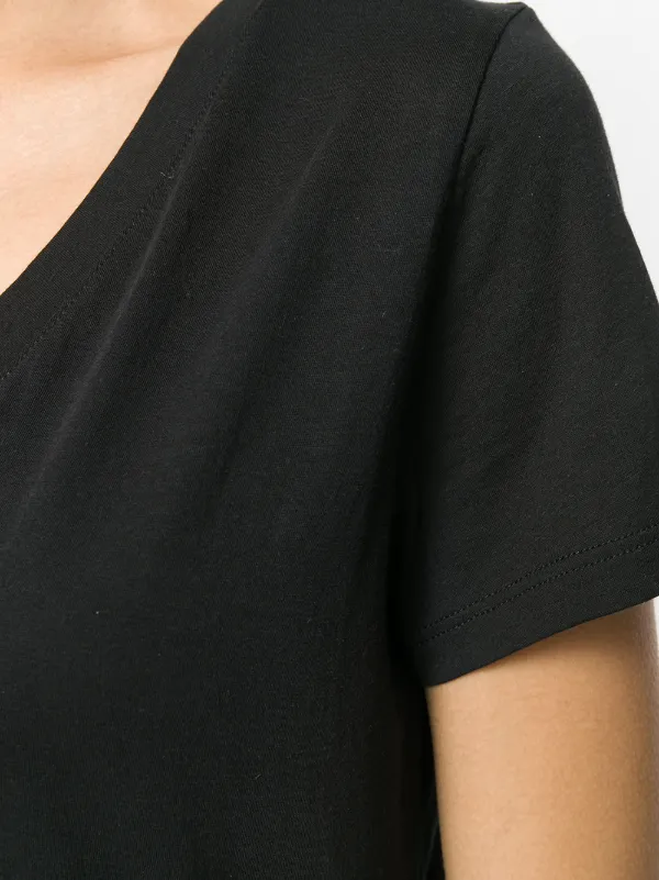 Vince v-neck T-shirt | Black | FARFETCH CA