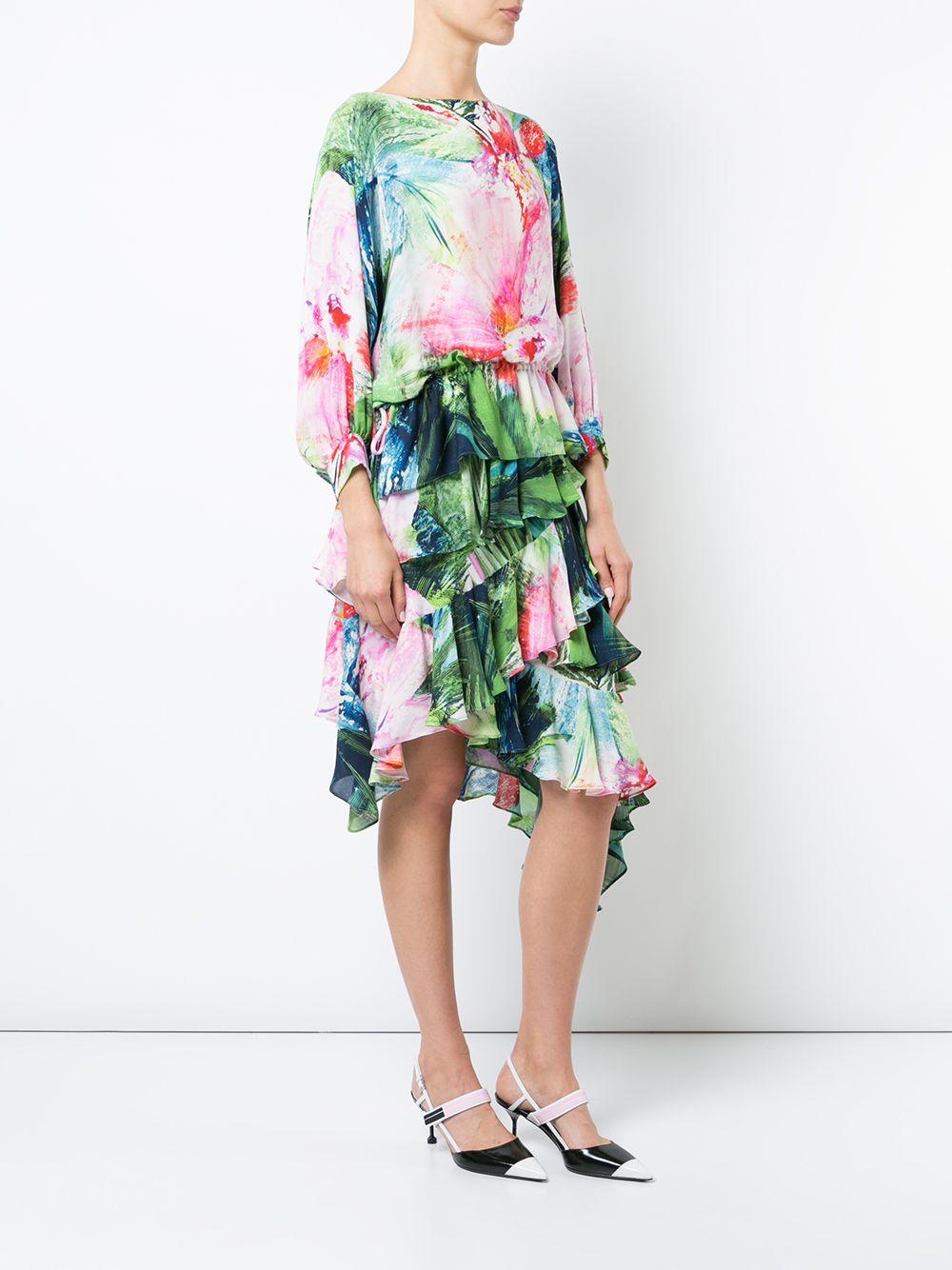 фото Josie Natori юбка с рюшами 'Sunset Palms'
