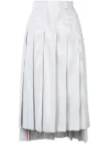 Thom Browne Seersucker Pleated Skirt - Grey