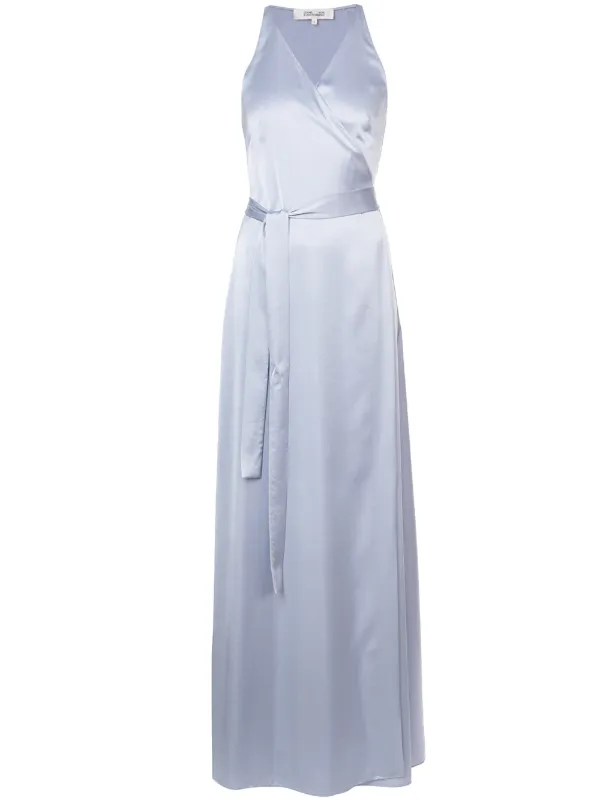 floor length wrap dress