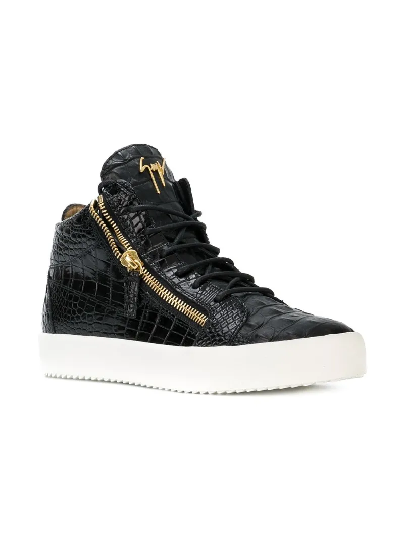 Giuseppe Zanotti crocodile embossed 