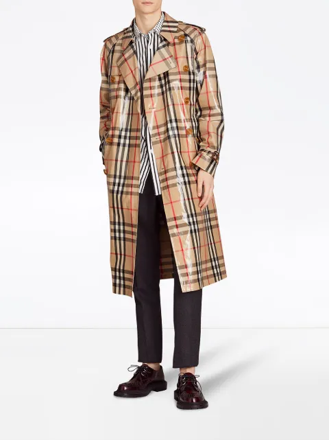 Burberry Laminated Check Trench Coat $2,792 - Shop SS18 Online - Fast Delivery, Price