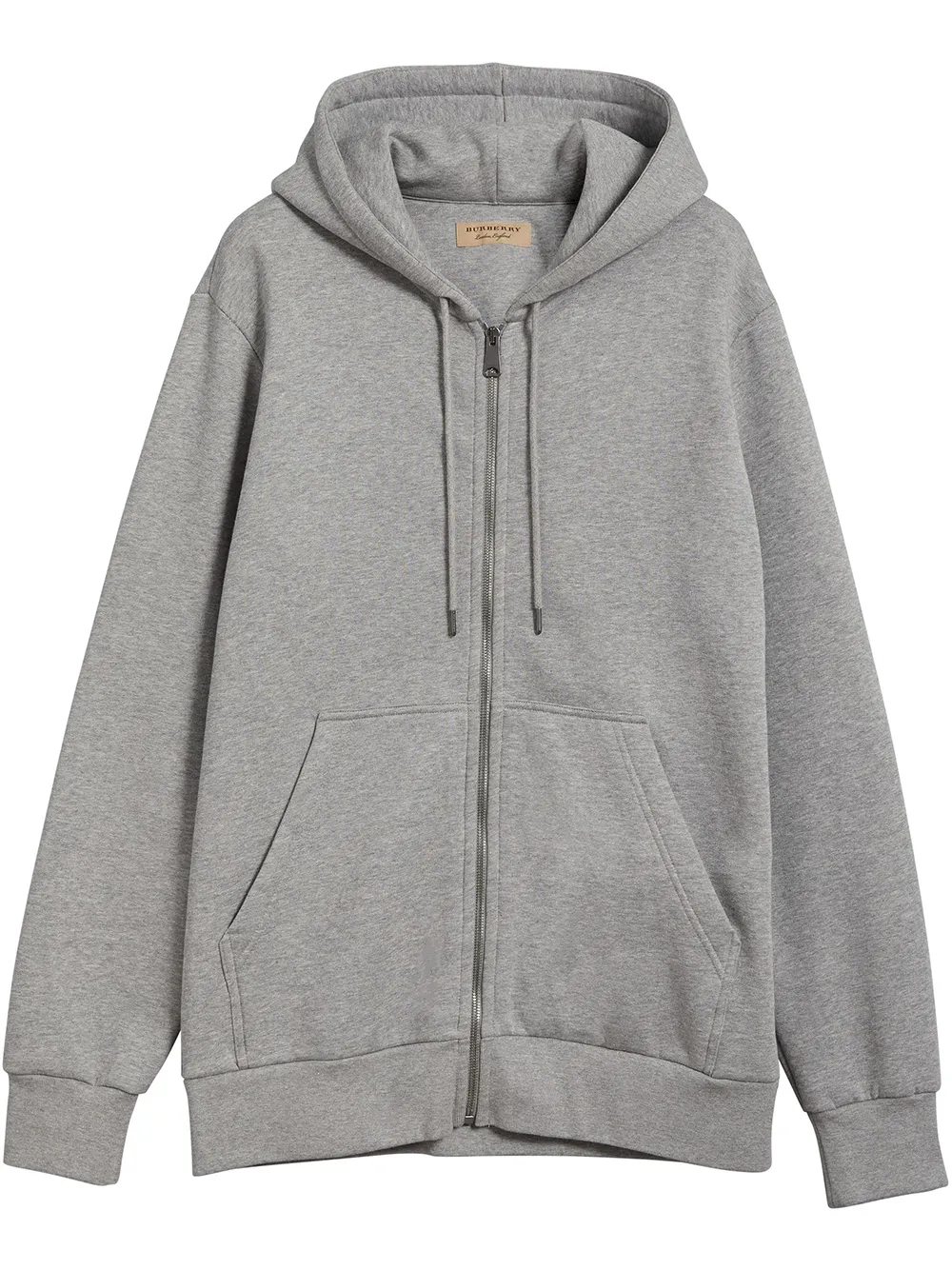 burberry zip front hooded sweatshirt