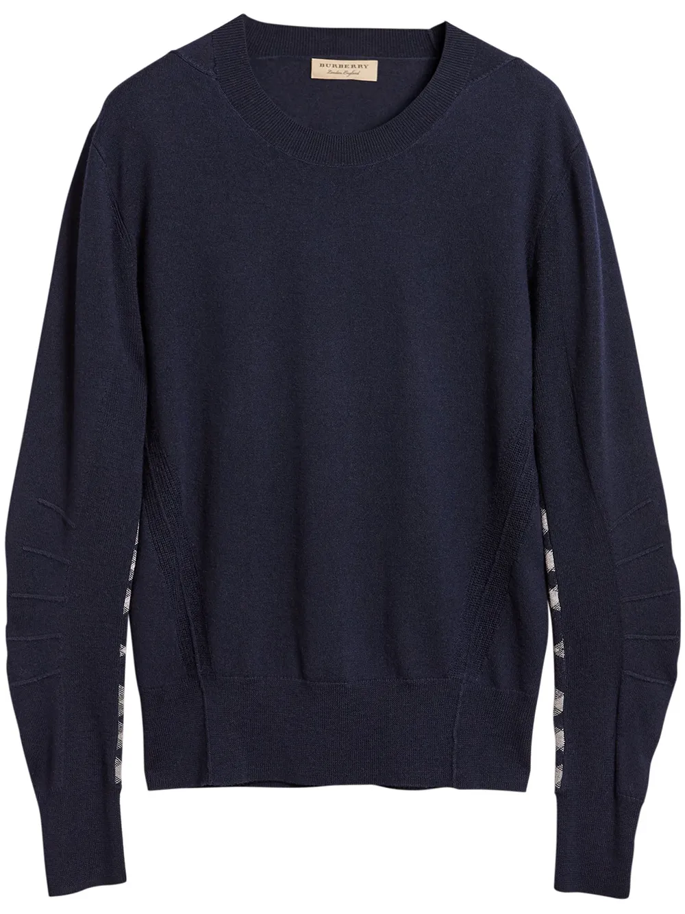 Burberry Pullover mit karierten Details - Blau