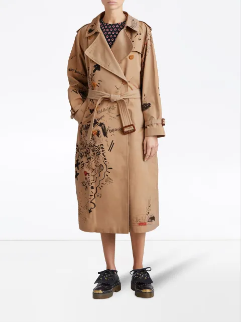 burberry print coat