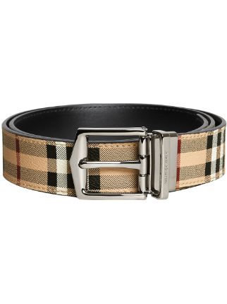 Burberry haymarket best sale check belt