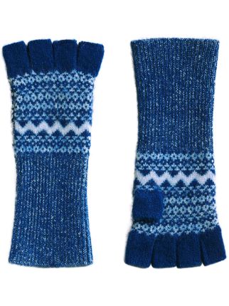 burberry gloves blue