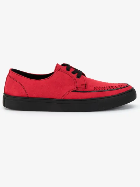 Yohji Yamamoto woven toe detail sneakers