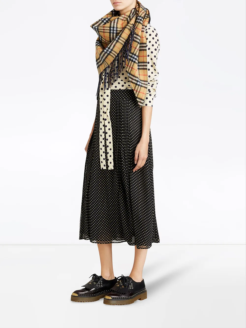 falda estampado burberry