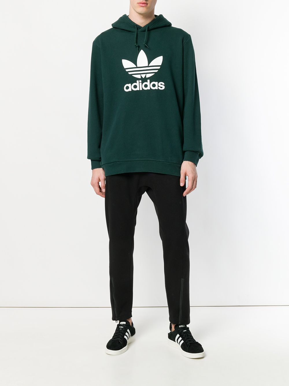 adidas adidas Originals Trefoil hoodie - Groen