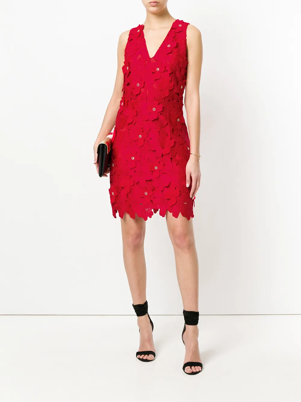 Michael Michael Kors vestido corto con apliques florales - Rojo - MICHAEL  Michael Kors | Mystilo