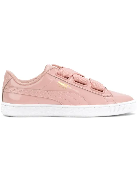 PUMA basket heart patent sneakers