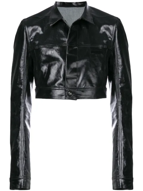 Rick Owens Little Joe Jacket In 09 Black | ModeSens