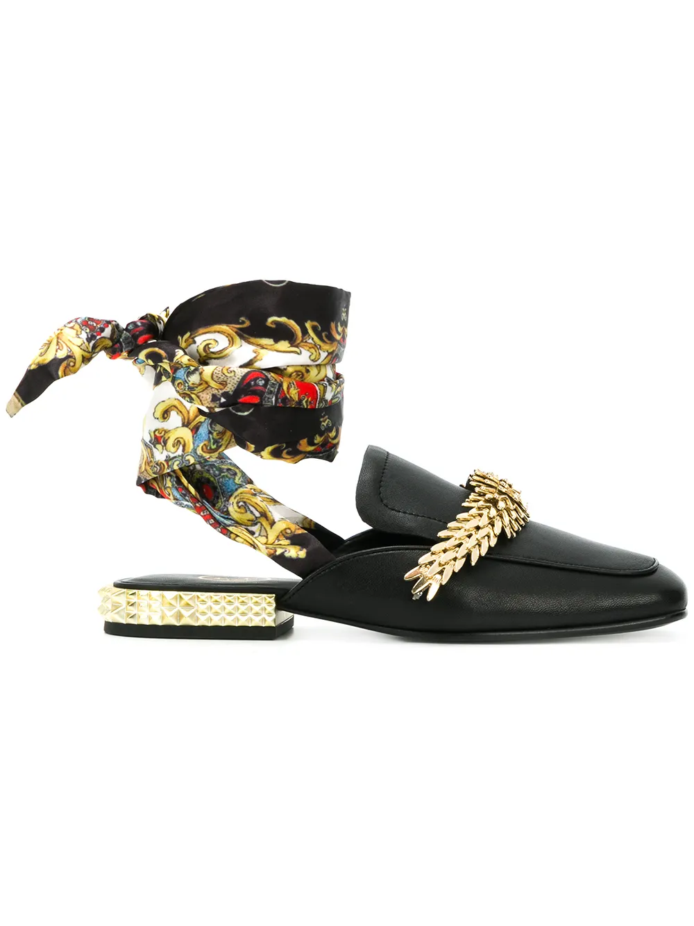 Ash mules à bride foulard | noir | Image 1