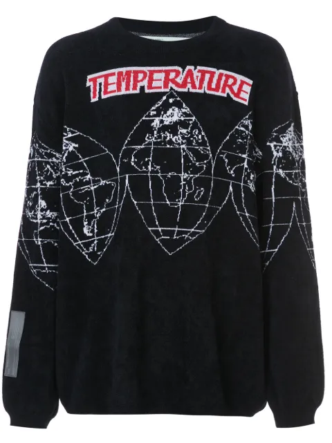 off white temperature crewneck