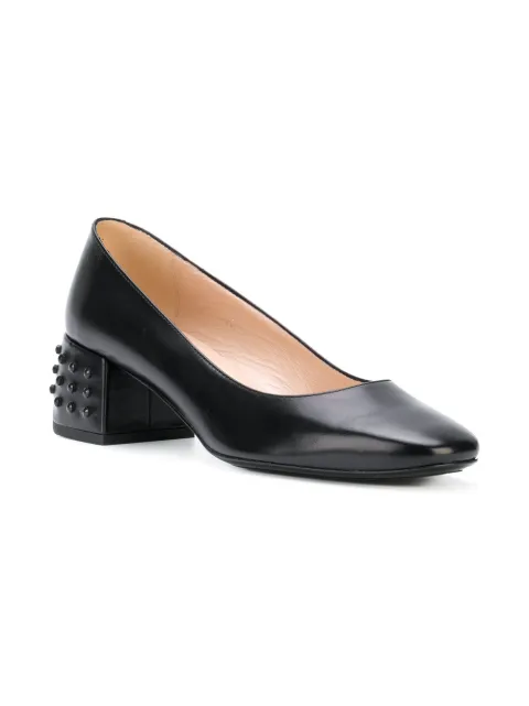 tod's block heel pumps