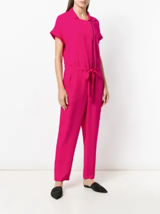 asymmetric drawstring waist jumpsuit展示图