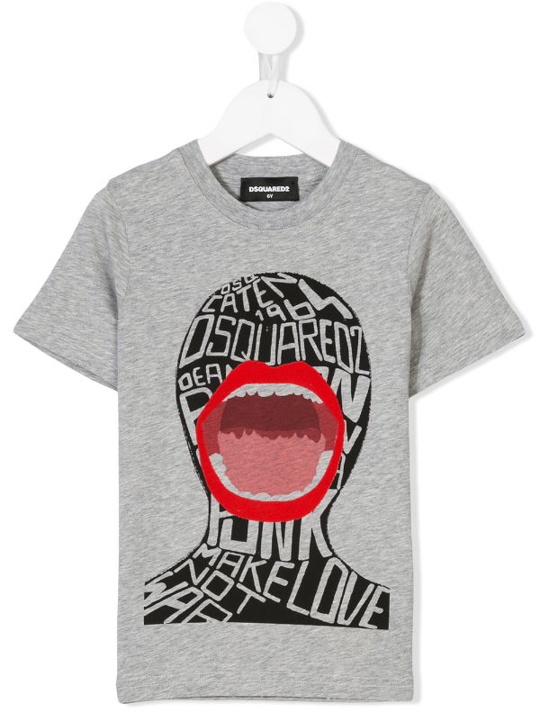 lip print t shirt