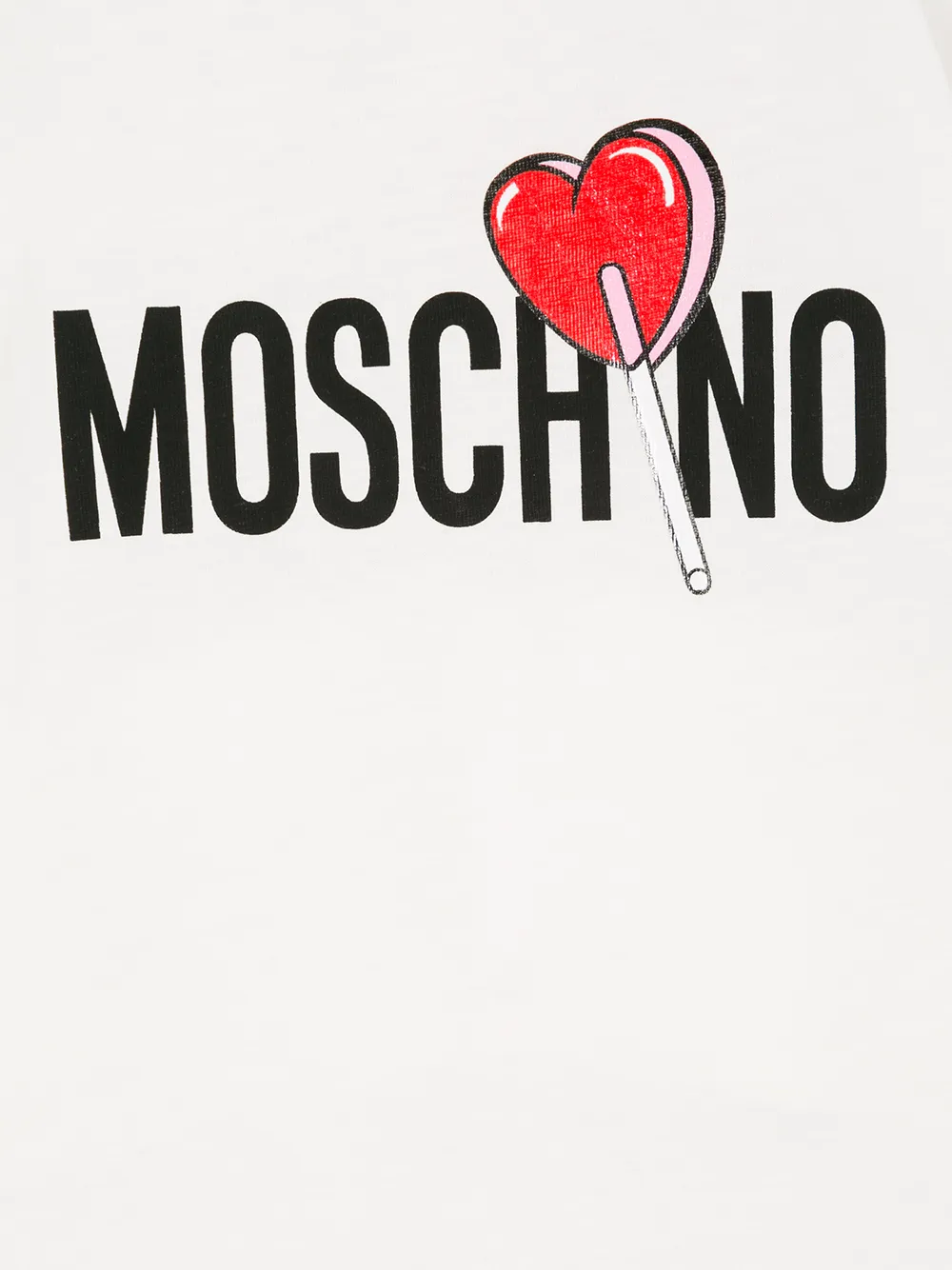 Moschino Kids baby-set met lollipop-logo Wit