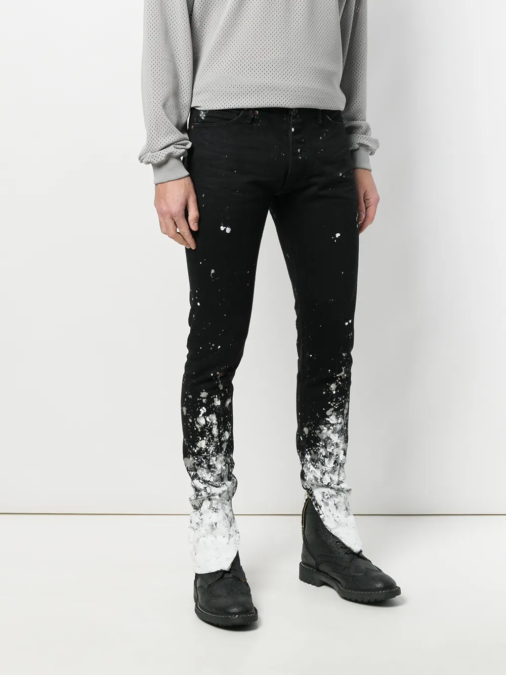 Fear Of God jeans met verfdetails Zwart