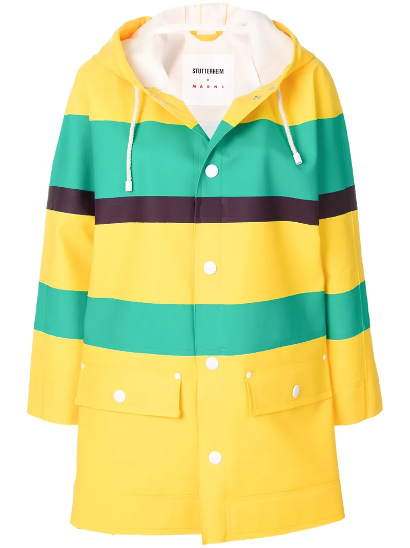 Marni дождевик со вставками x stutterheim