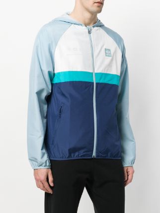 adidas windbreaker blue