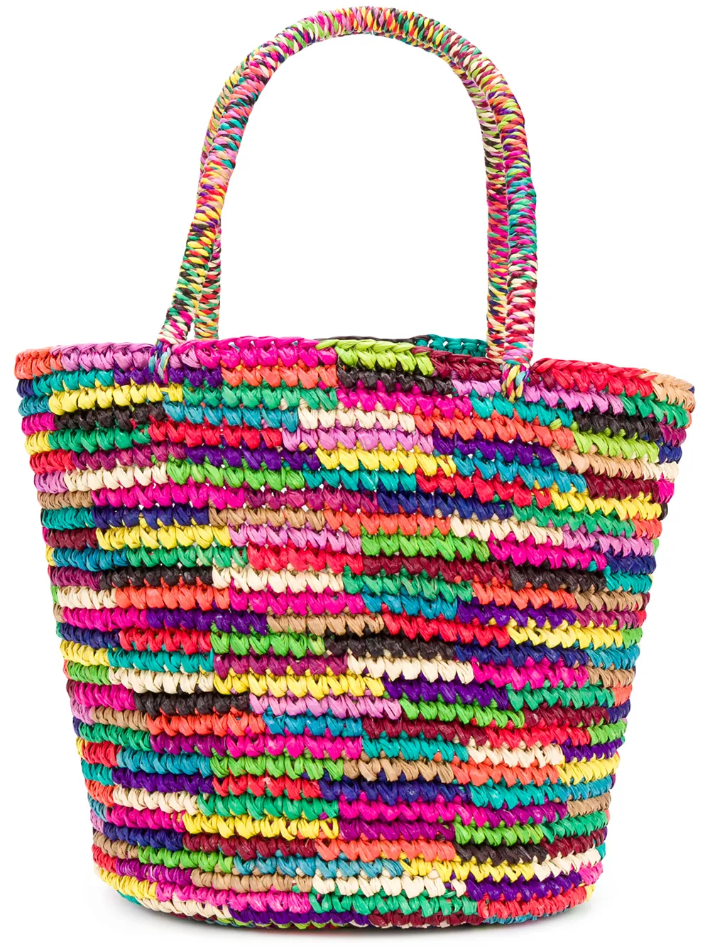 Sensi Studio Borsa tote con motivo intrecciato - Multicolore