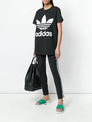 Adidas Originals Trefoil印花超大款T恤展示图