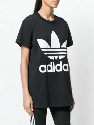 Adidas Originals Trefoil印花超大款T恤展示图