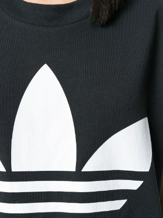 Adidas Originals Trefoil印花超大款T恤展示图