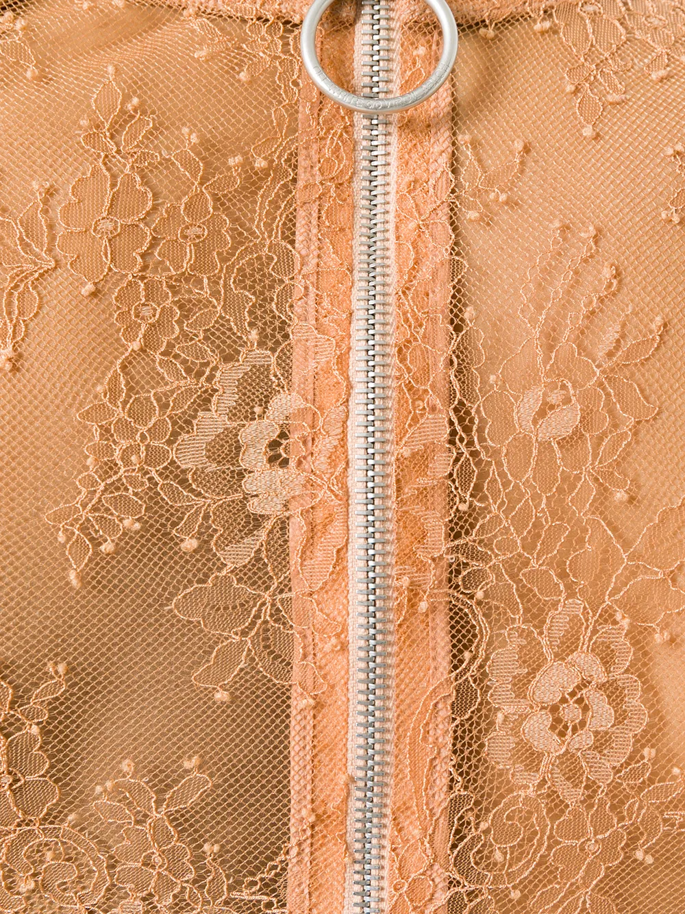 Off-White lace detailed top Beige