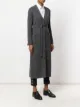 Thom Browne نصف منسوجة ونصف ريب منسوجة مخطط طويل كارديغان