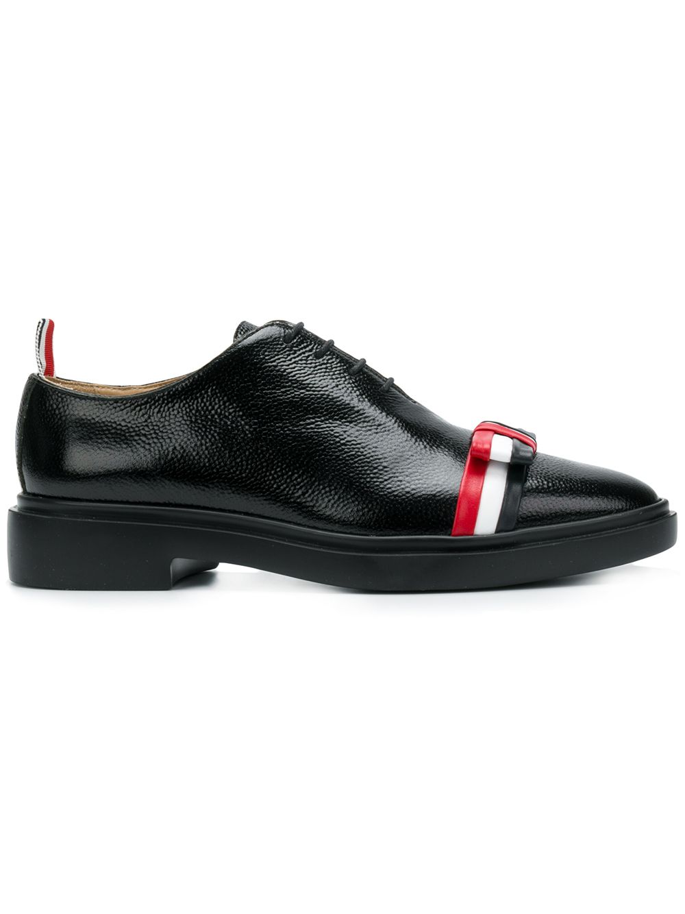 фото Thom Browne Leather Bow Pebble Grain Shoe