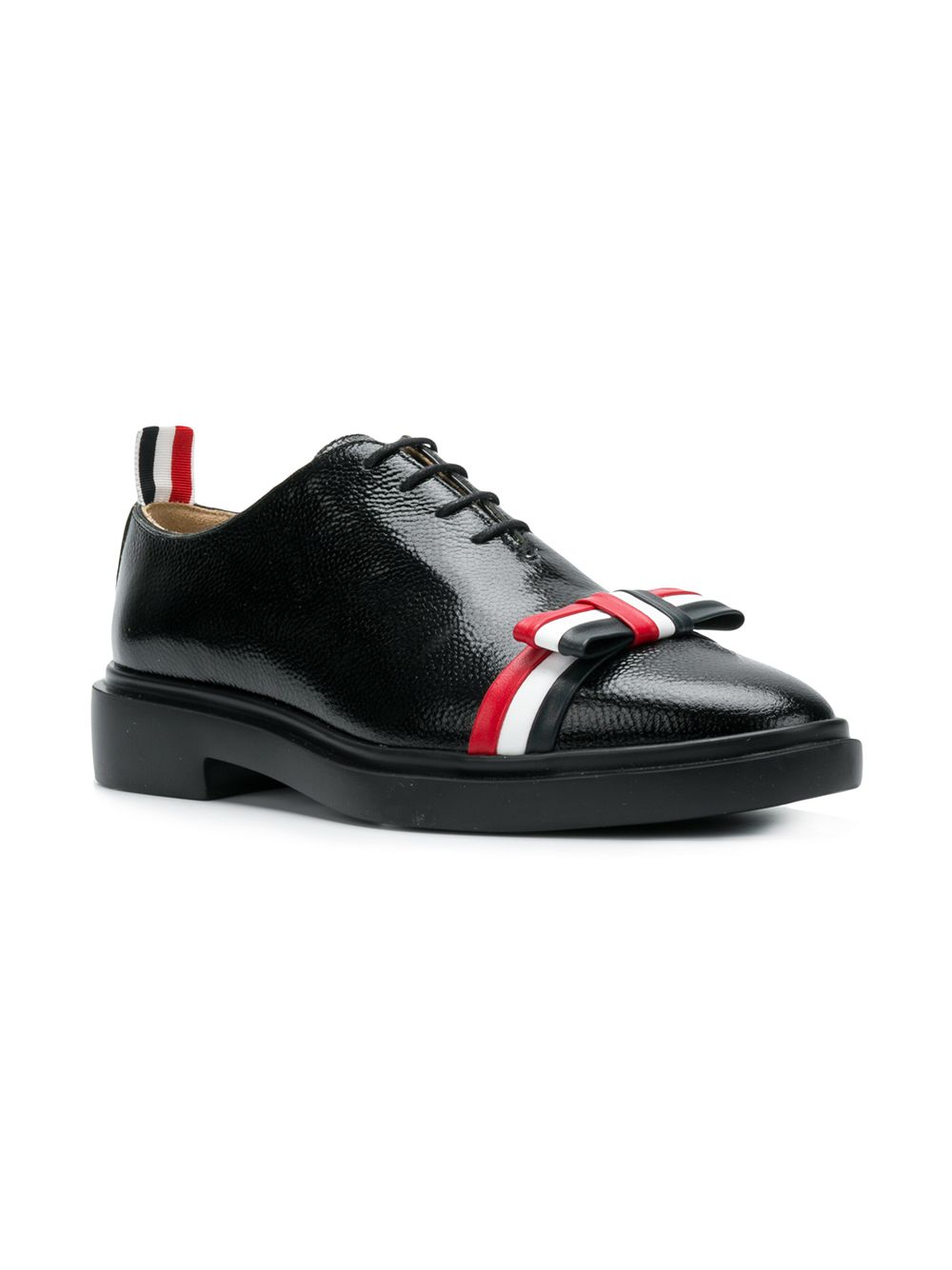 фото Thom Browne Leather Bow Pebble Grain Shoe