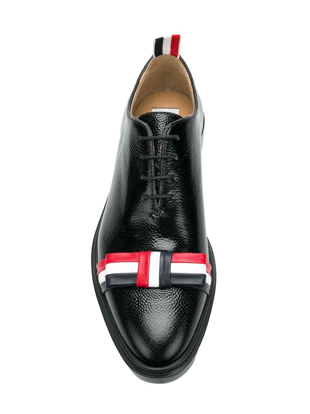 фото Thom Browne Leather Bow Pebble Grain Shoe